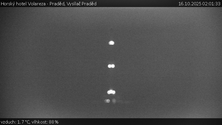 Horský hotel Volareza - Praděd - Vysílač Praděd - 16.10.2025 v 02:01 Horský hotel Volareza - Praděd - Vysílač Praděd - 16.10.2025 v 02:01