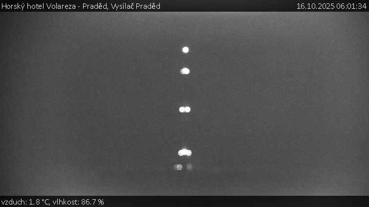 Horský hotel Volareza - Praděd - Vysílač Praděd - 16.10.2025 v 06:01 Horský hotel Volareza - Praděd - Vysílač Praděd - 16.10.2025 v 06:01