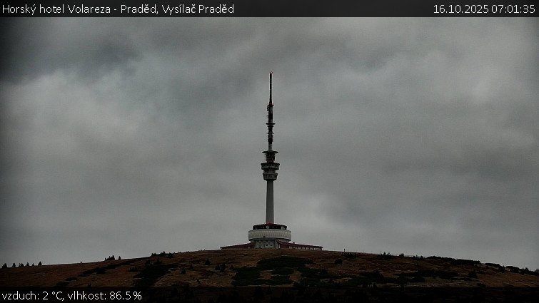 Horský hotel Volareza - Praděd - Vysílač Praděd - 16.10.2025 v 07:01 Horský hotel Volareza - Praděd - Vysílač Praděd - 16.10.2025 v 07:01