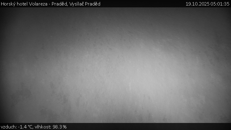 Horský hotel Volareza - Praděd - Vysílač Praděd - 19.10.2025 v 05:01 Horský hotel Volareza - Praděd - Vysílač Praděd - 19.10.2025 v 05:01