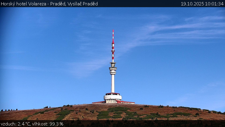 Horský hotel Volareza - Praděd - Vysílač Praděd - 19.10.2025 v 10:01 Horský hotel Volareza - Praděd - Vysílač Praděd - 19.10.2025 v 10:01