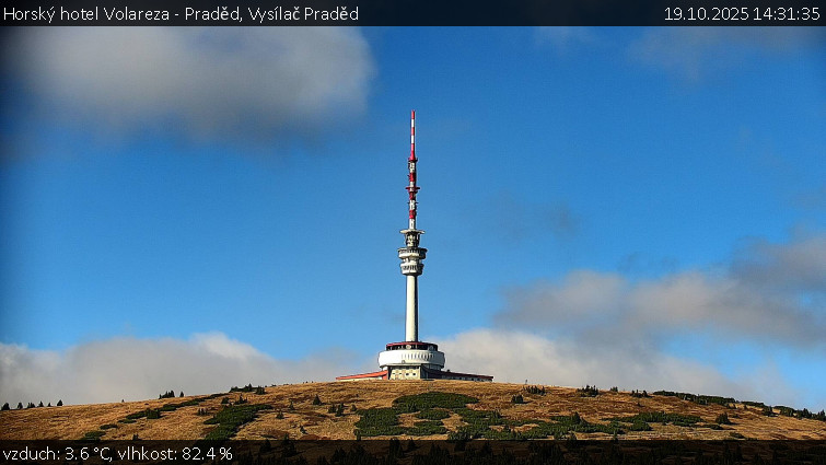 Horský hotel Volareza - Praděd - Vysílač Praděd - 19.10.2025 v 14:31 Horský hotel Volareza - Praděd - Vysílač Praděd - 19.10.2025 v 14:31