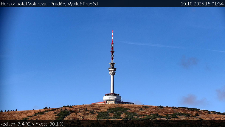 Horský hotel Volareza - Praděd - Vysílač Praděd - 19.10.2025 v 15:01 Horský hotel Volareza - Praděd - Vysílač Praděd - 19.10.2025 v 15:01