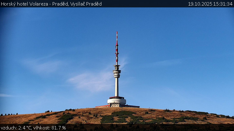 Horský hotel Volareza - Praděd - Vysílač Praděd - 19.10.2025 v 15:31 Horský hotel Volareza - Praděd - Vysílač Praděd - 19.10.2025 v 15:31