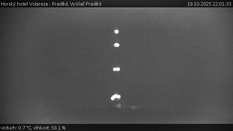 Horský hotel Volareza - Praděd - Vysílač Praděd - 19.10.2025 v 22:01 Horský hotel Volareza - Praděd - Vysílač Praděd - 19.10.2025 v 22:01