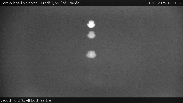 Horský hotel Volareza - Praděd - Vysílač Praděd - 20.10.2025 v 03:31 Horský hotel Volareza - Praděd - Vysílač Praděd - 20.10.2025 v 03:31