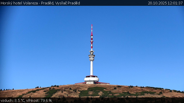Horský hotel Volareza - Praděd - Vysílač Praděd - 20.10.2025 v 12:01 Horský hotel Volareza - Praděd - Vysílač Praděd - 20.10.2025 v 12:01