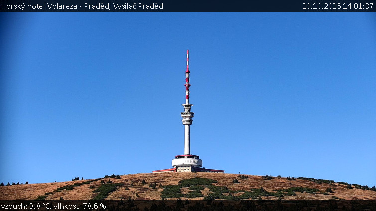 Horský hotel Volareza - Praděd - Vysílač Praděd - 20.10.2025 v 14:01 Horský hotel Volareza - Praděd - Vysílač Praděd - 20.10.2025 v 14:01