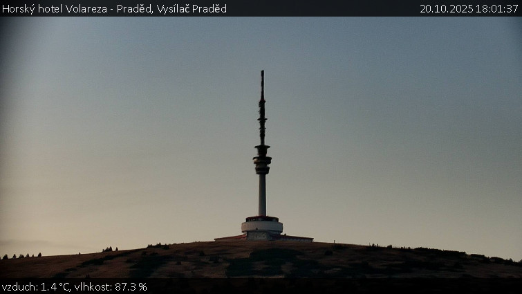Horský hotel Volareza - Praděd - Vysílač Praděd - 20.10.2025 v 18:01 Horský hotel Volareza - Praděd - Vysílač Praděd - 20.10.2025 v 18:01