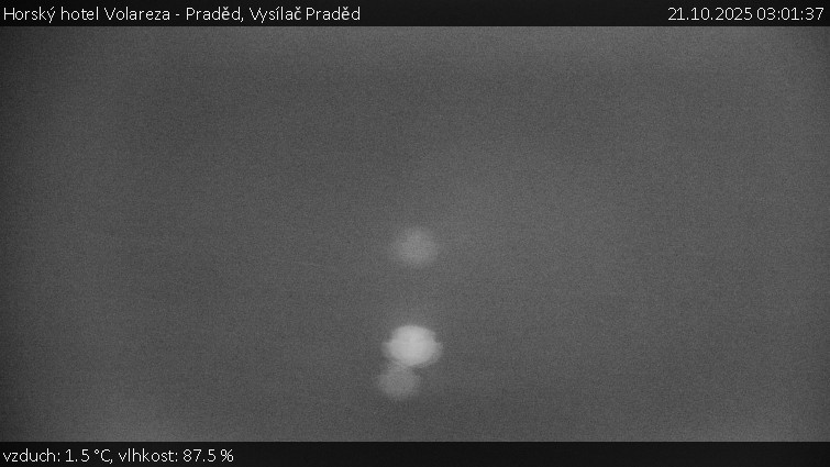 Horský hotel Volareza - Praděd - Vysílač Praděd - 21.10.2025 v 03:01 Horský hotel Volareza - Praděd - Vysílač Praděd - 21.10.2025 v 03:01