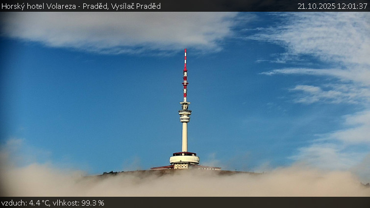 Horský hotel Volareza - Praděd - Vysílač Praděd - 21.10.2025 v 12:01 Horský hotel Volareza - Praděd - Vysílač Praděd - 21.10.2025 v 12:01