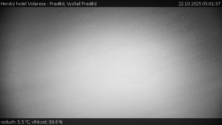 Horský hotel Volareza - Praděd - Vysílač Praděd - 22.10.2025 v 05:01 Horský hotel Volareza - Praděd - Vysílač Praděd - 22.10.2025 v 05:01