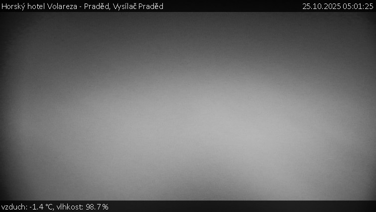 Horský hotel Volareza - Praděd - Vysílač Praděd - 25.10.2025 v 05:01 Horský hotel Volareza - Praděd - Vysílač Praděd - 25.10.2025 v 05:01