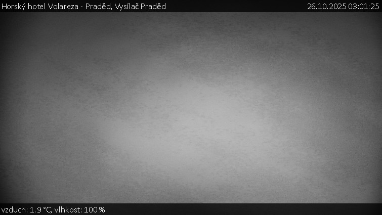 Horský hotel Volareza - Praděd - Vysílač Praděd - 26.10.2025 v 03:01 Horský hotel Volareza - Praděd - Vysílač Praděd - 26.10.2025 v 03:01