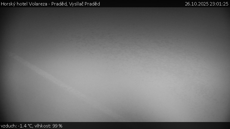 Horský hotel Volareza - Praděd - Vysílač Praděd - 26.10.2025 v 23:01 Horský hotel Volareza - Praděd - Vysílač Praděd - 26.10.2025 v 23:01