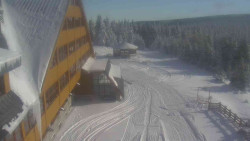 Parkoviště a hlavní vchod