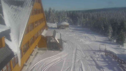 Parkoviště a hlavní vchod