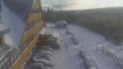 Parkoviště a hlavní vchod