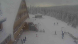 Parkoviště a hlavní vchod