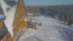 Parkoviště a hlavní vchod