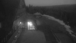 Parkoviště a hlavní vchod