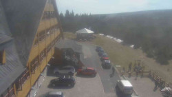 Parkoviště a hlavní vchod