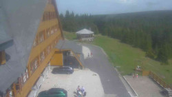 Parkoviště a hlavní vchod