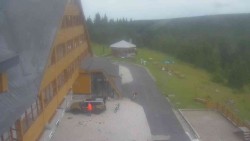Parking lot and main entrance