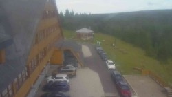 Parking lot and main entrance