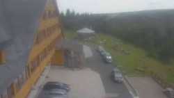 Parking lot and main entrance