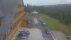 Parking lot and main entrance