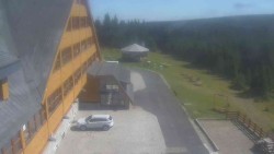 Parking lot and main entrance
