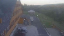 Parking lot and main entrance
