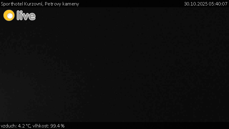 Sporthotel Kurzovní - Petrovy kameny - 30.10.2025 v 05:40 Sporthotel Kurzovní - Petrovy kameny - 30.10.2025 v 05:40