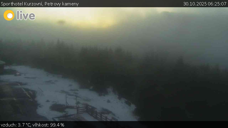 Sporthotel Kurzovní - Petrovy kameny - 30.10.2025 v 06:25 Sporthotel Kurzovní - Petrovy kameny - 30.10.2025 v 06:25