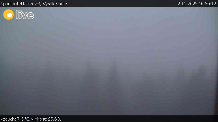 Sporthotel Kurzovní - Vysoké hole - 2.11.2025 v 16:30 Sporthotel Kurzovní - Vysoké hole - 2.11.2025 v 16:30