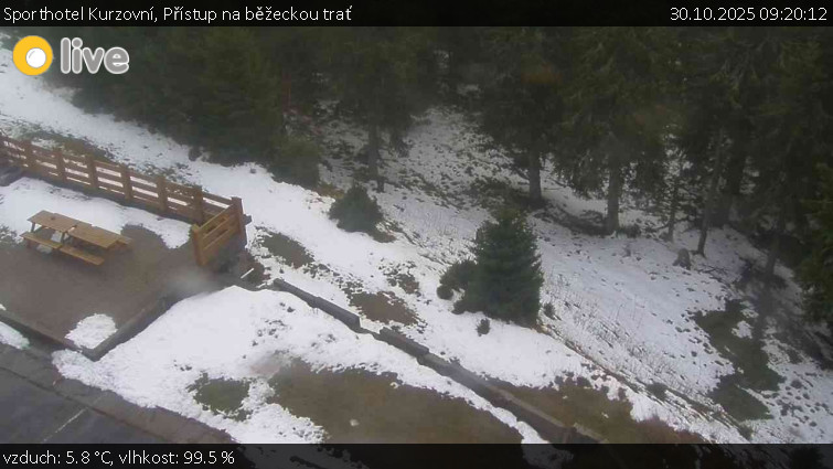 Sporthotel Kurzovní - Přístup na běžeckou trať - 30.10.2025 v 09:20 Sporthotel Kurzovní - Přístup na běžeckou trať - 30.10.2025 v 09:20