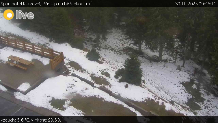 Sporthotel Kurzovní - Přístup na běžeckou trať - 30.10.2025 v 09:45 Sporthotel Kurzovní - Přístup na běžeckou trať - 30.10.2025 v 09:45