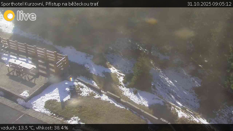 Sporthotel Kurzovní - Přístup na běžeckou trať - 31.10.2025 v 09:05 Sporthotel Kurzovní - Přístup na běžeckou trať - 31.10.2025 v 09:05