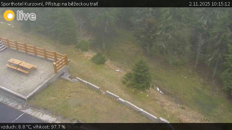 Sporthotel Kurzovní - Přístup na běžeckou trať - 2.11.2025 v 10:15 Sporthotel Kurzovní - Přístup na běžeckou trať - 2.11.2025 v 10:15