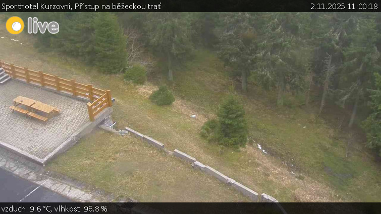 Sporthotel Kurzovní - Přístup na běžeckou trať - 2.11.2025 v 11:00 Sporthotel Kurzovní - Přístup na běžeckou trať - 2.11.2025 v 11:00