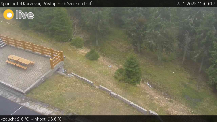 Sporthotel Kurzovní - Přístup na běžeckou trať - 2.11.2025 v 12:00 Sporthotel Kurzovní - Přístup na běžeckou trať - 2.11.2025 v 12:00