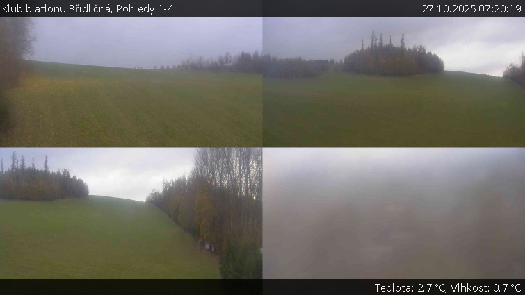 Klub biatlonu Břidličná - Pohledy 1-4 - 27.10.2025 v 07:20 Klub biatlonu Břidličná - Pohledy 1-4 - 27.10.2025 v 07:20