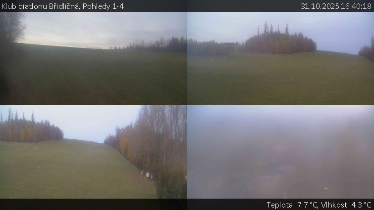 Klub biatlonu Břidličná - Pohledy 1-4 - 31.10.2025 v 16:40 Klub biatlonu Břidličná - Pohledy 1-4 - 31.10.2025 v 16:40