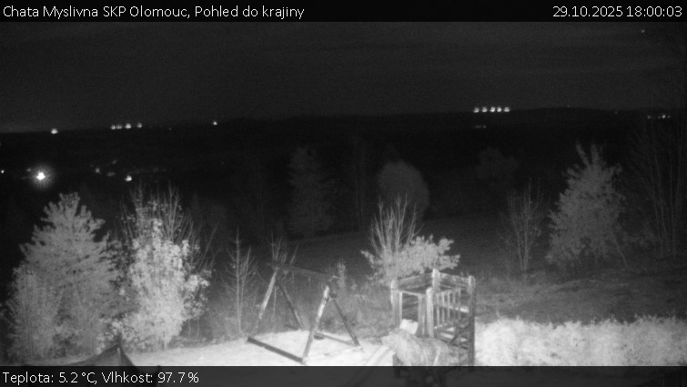 Chata Myslivna SKP Olomouc - Pohled do krajiny - 29.10.2025 v 18:00 Chata Myslivna SKP Olomouc - Pohled do krajiny - 29.10.2025 v 18:00