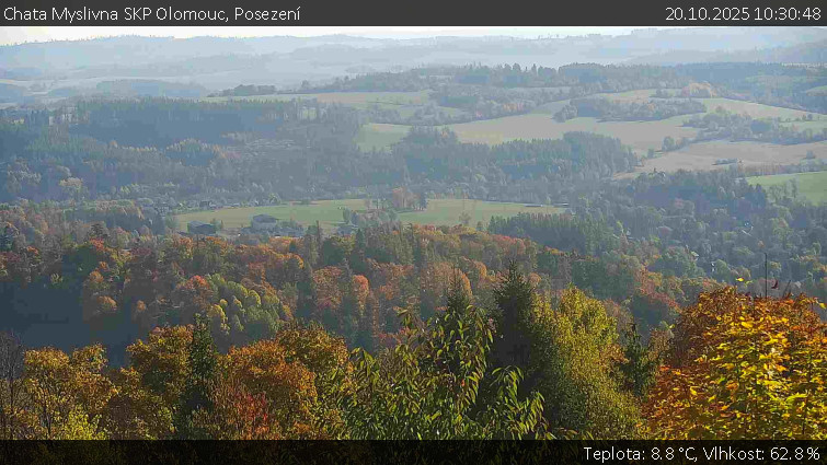 Chata Myslivna SKP Olomouc - Posezení - 20.10.2025 v 10:30 Chata Myslivna SKP Olomouc - Posezení - 20.10.2025 v 10:30