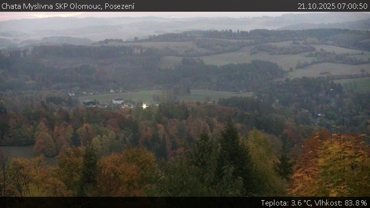 Chata Myslivna SKP Olomouc - Posezení - 21.10.2025 v 07:00 Chata Myslivna SKP Olomouc - Posezení - 21.10.2025 v 07:00