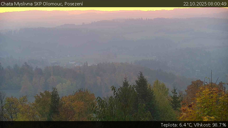 Chata Myslivna SKP Olomouc - Posezení - 22.10.2025 v 08:00 Chata Myslivna SKP Olomouc - Posezení - 22.10.2025 v 08:00