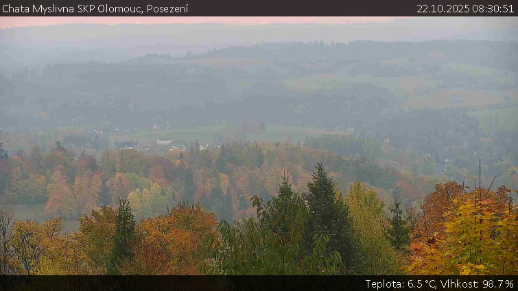 Chata Myslivna SKP Olomouc - Posezení - 22.10.2025 v 08:30 Chata Myslivna SKP Olomouc - Posezení - 22.10.2025 v 08:30