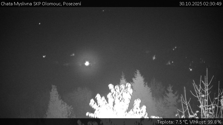 Chata Myslivna SKP Olomouc - Posezení - 30.10.2025 v 02:30 Chata Myslivna SKP Olomouc - Posezení - 30.10.2025 v 02:30